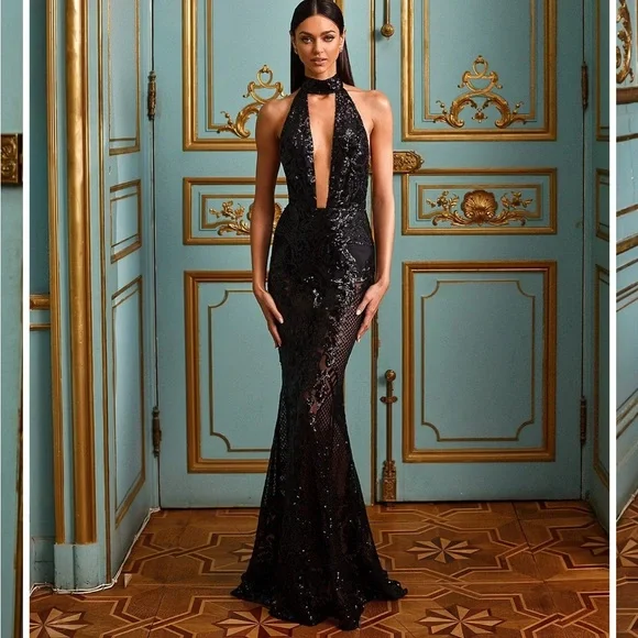 slim fit dress slacks Vlora Strapless Yellow Gown – Alamour The Label main image 0